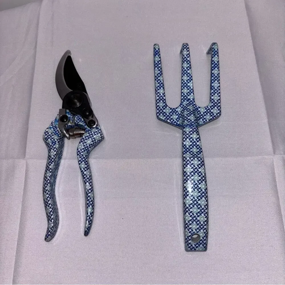 Blue Patterned Garden Tool Set - Picture 1 of 4